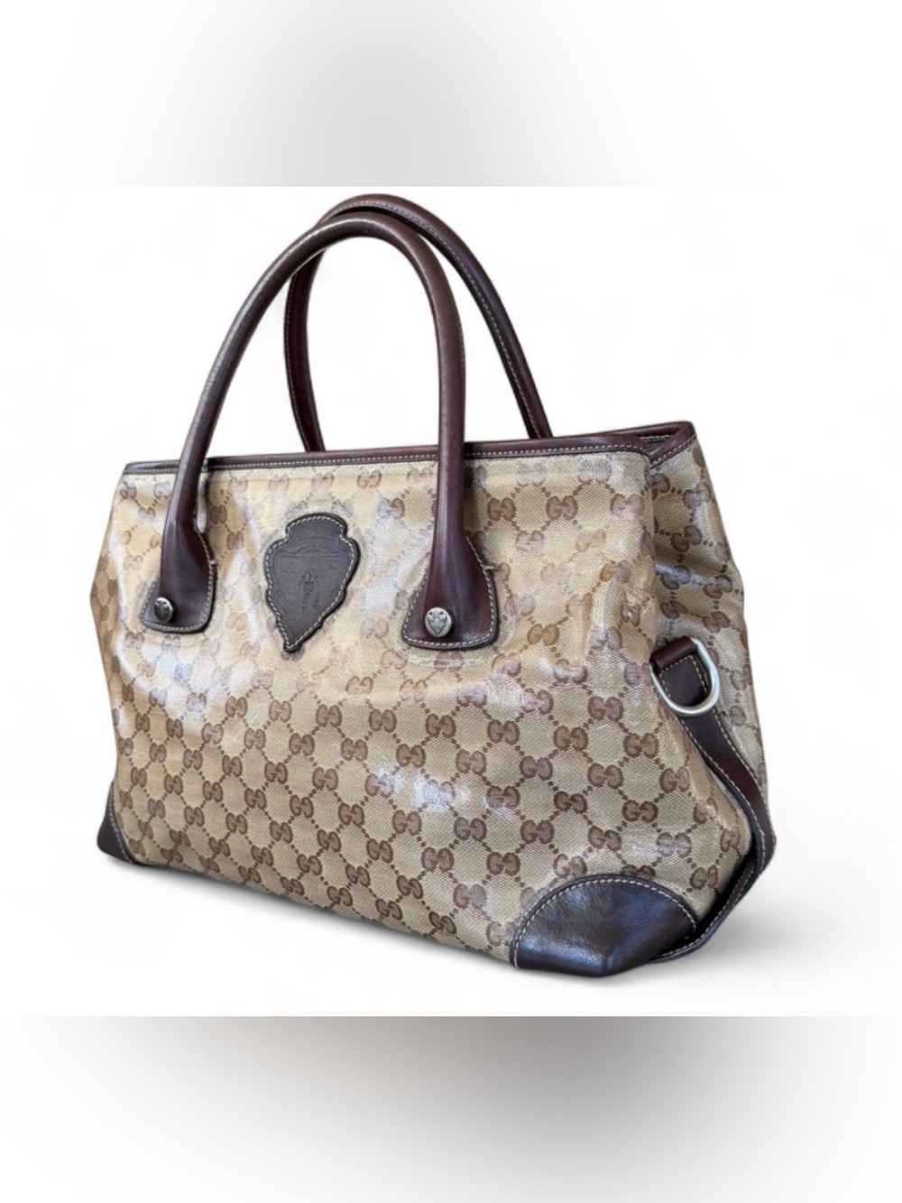 Gucci GG Crystal Coated Hysteria Crest Monogram Tote Bag. Comes with COA - Picture 4 of 17